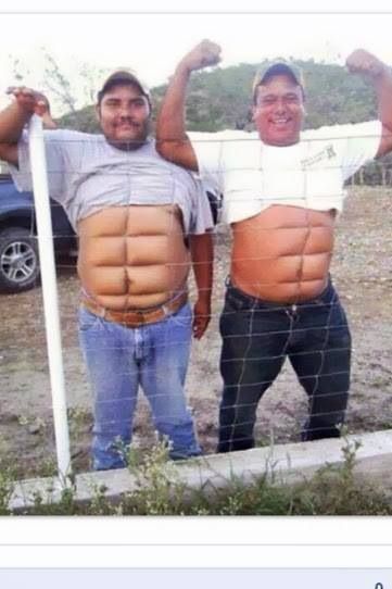 Image result for wire fence 6 pack muscles funny