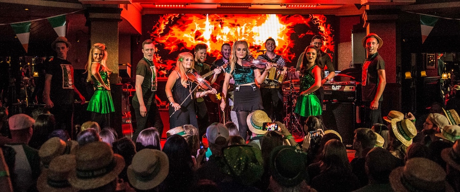 Dancers at the Great Irish Hooley at Raglan Road Irish Pub & Restaurant at Disney Springs