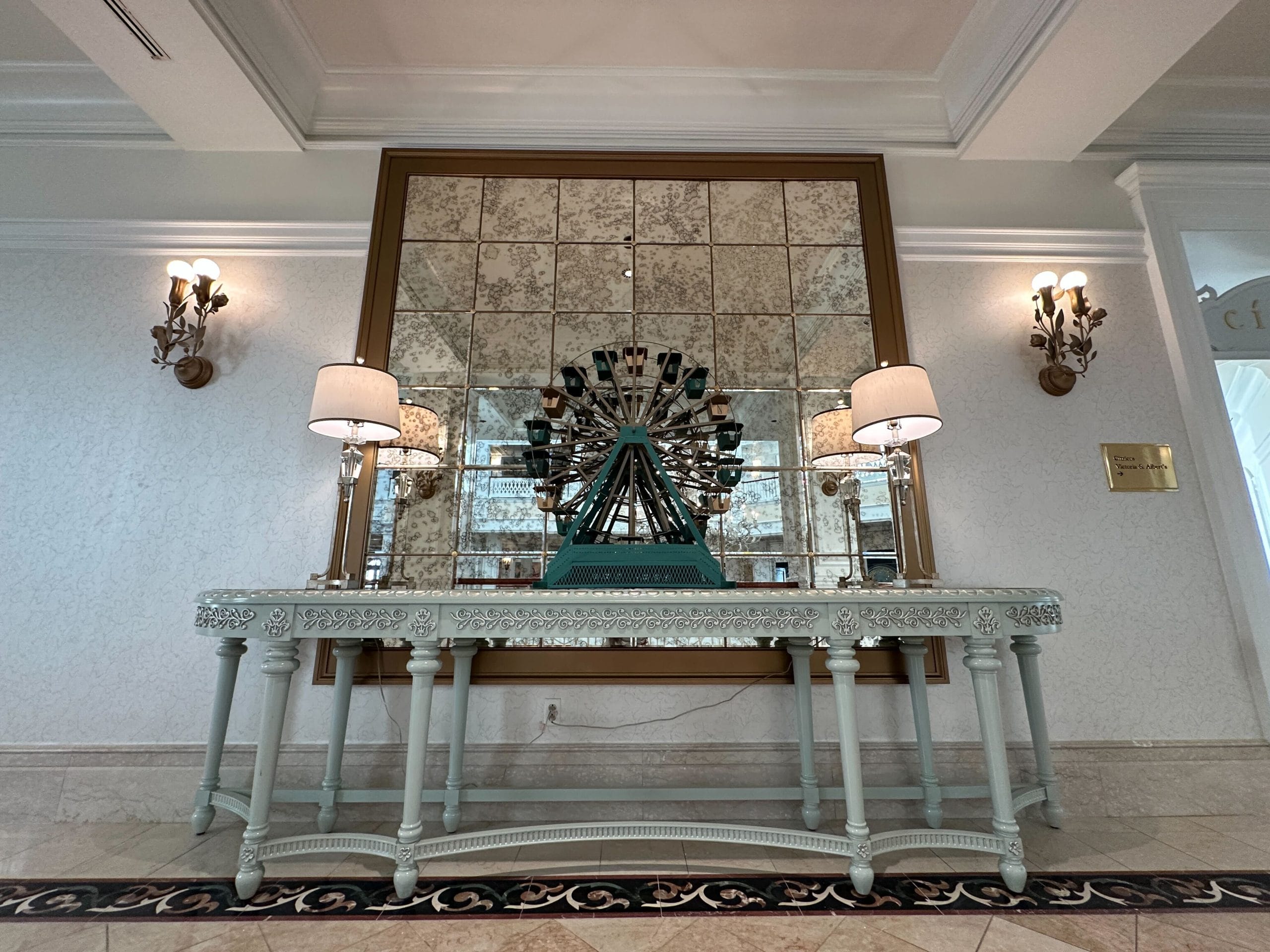 New decorative mirrors at Disney's Grand Floridian Resort & Spa