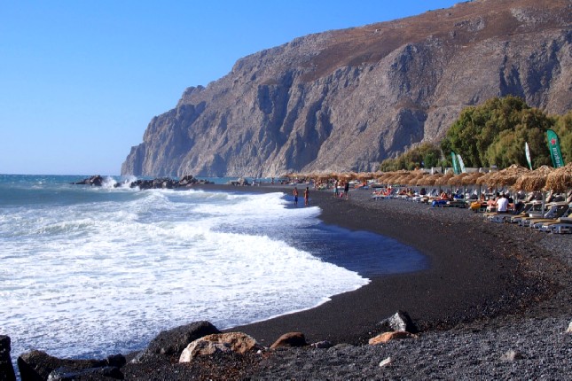 Black beach Santorini
