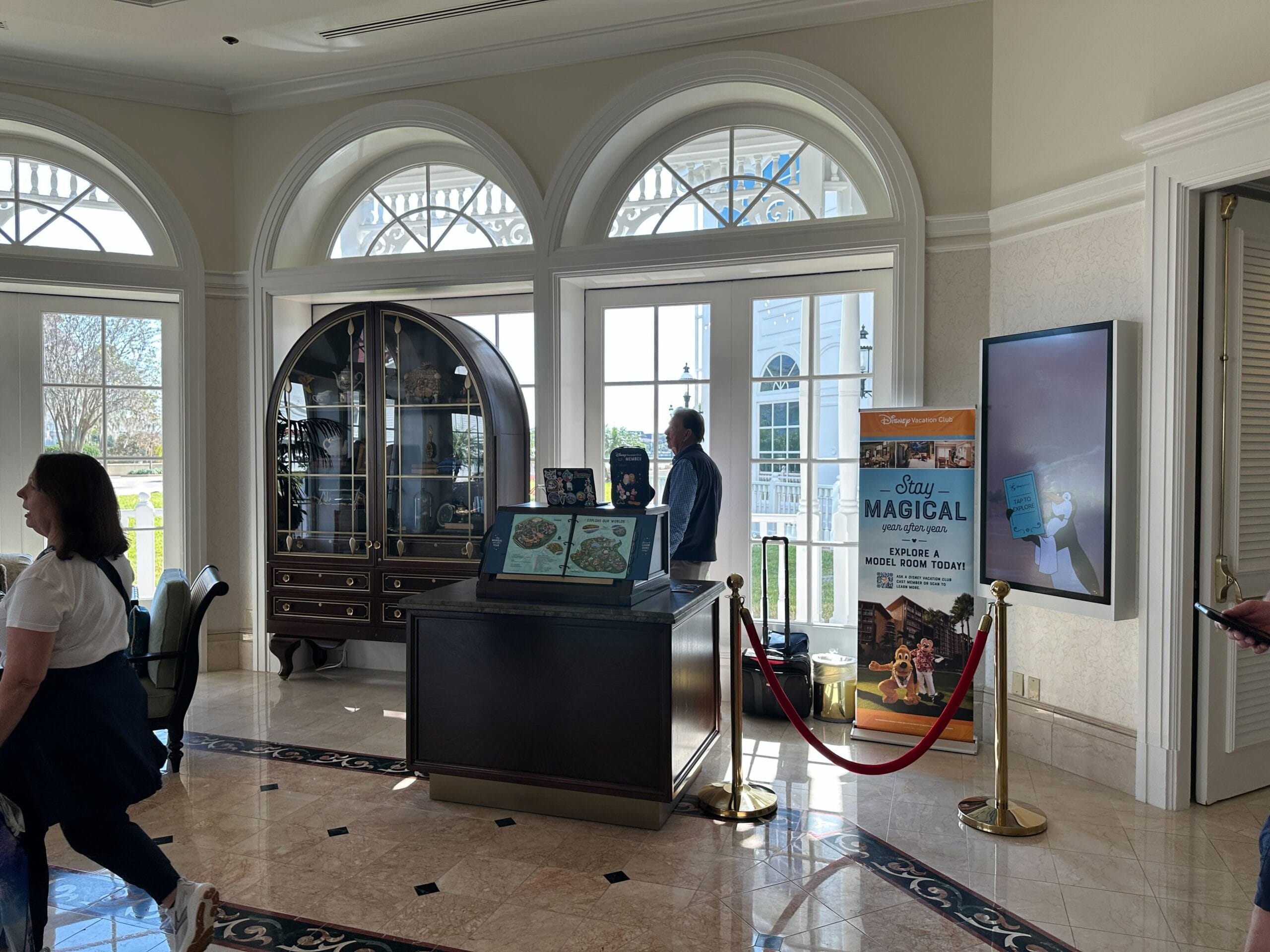 The Disney Vacation Club desk at Disney's Grand Floridian Resort & Spa has reopened after a refurbishment.