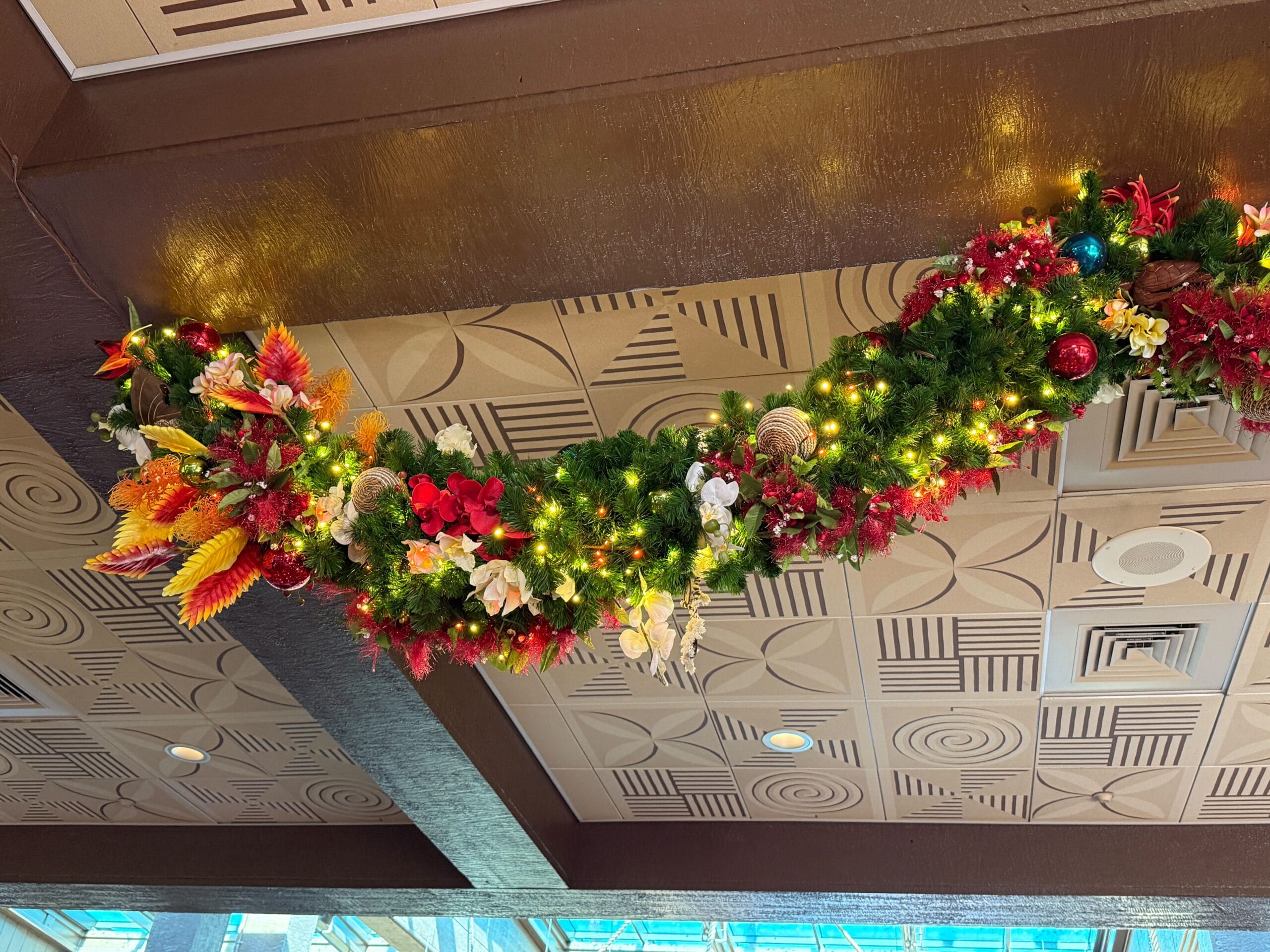 Disney's Polynesian Village Resort Christmas Decorations