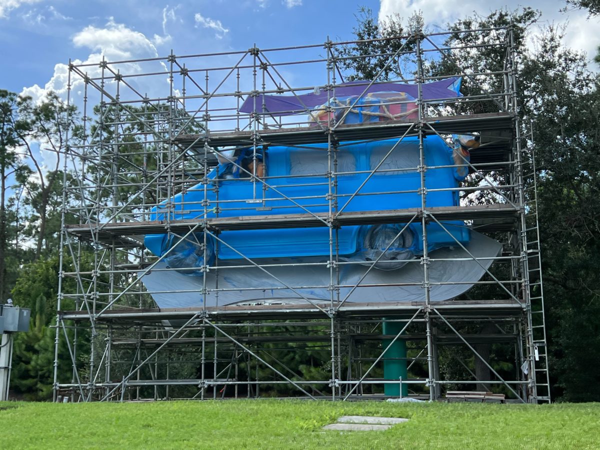 Disney Vacation Club Billboard Gets Painted Blue