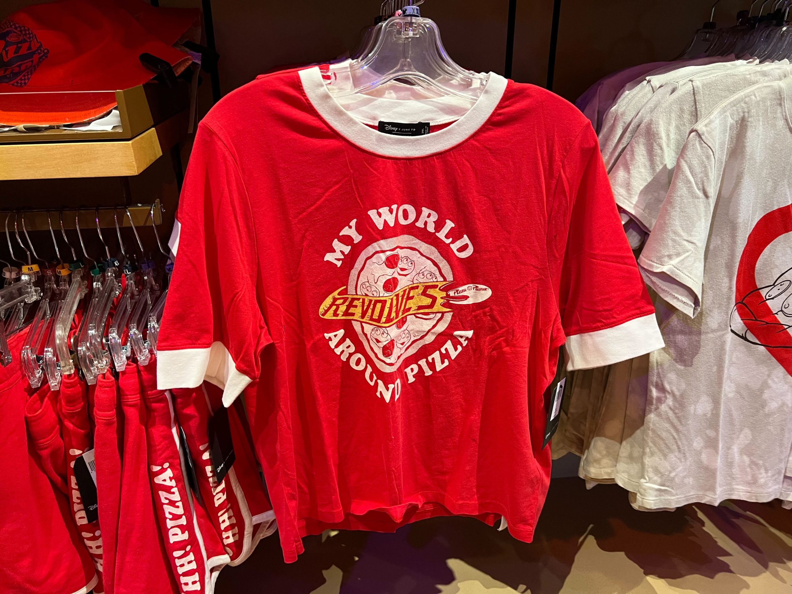My World Revolves Around Pizza tshirt overview