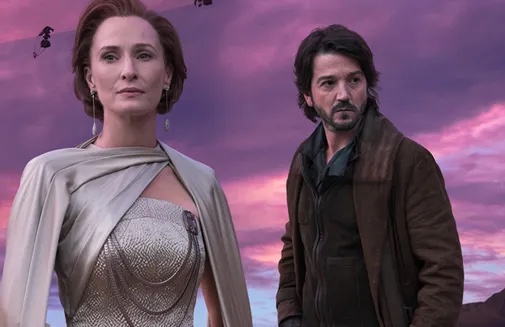 Mon Mothma and Cassian Andor