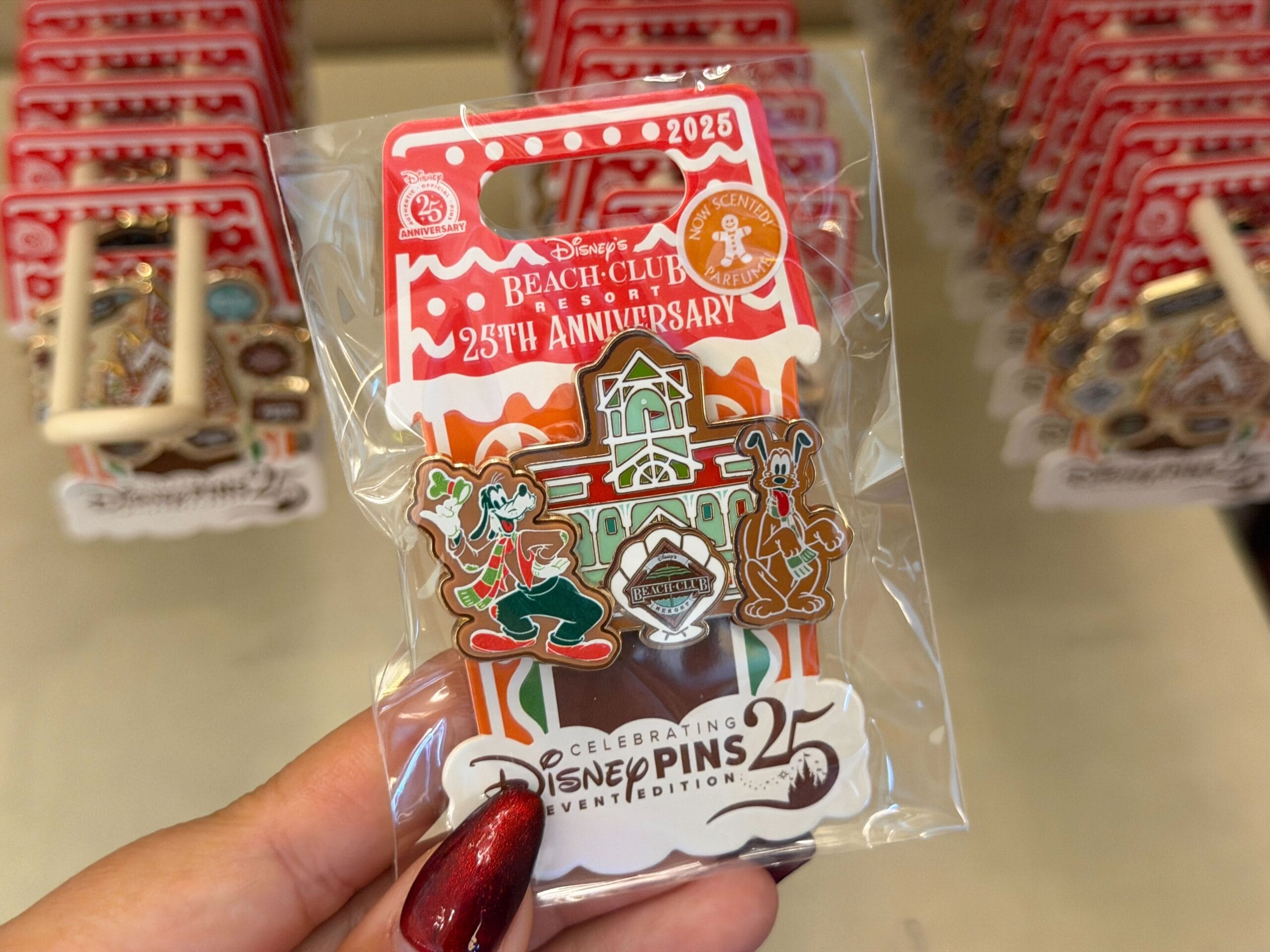 Beach Club gingerbread pin