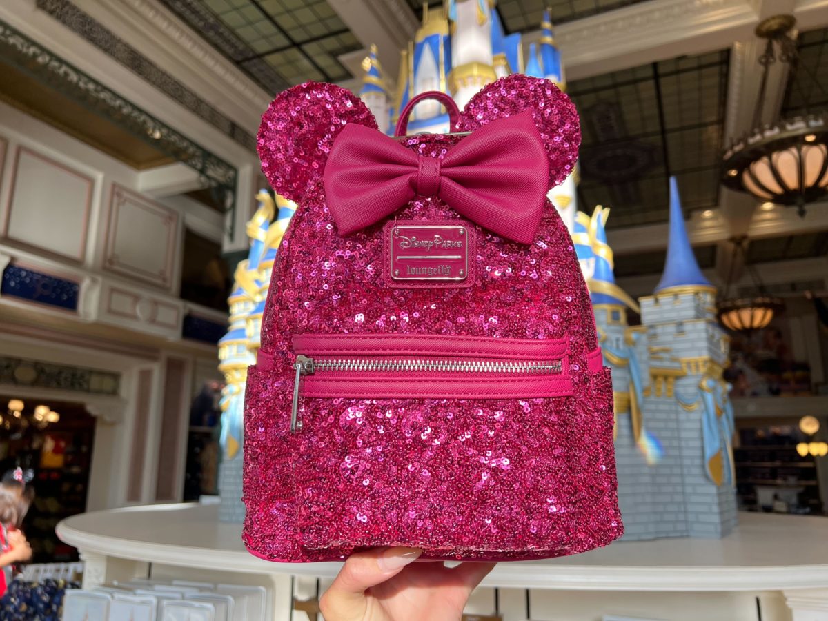 Magenta Loungefly mini backpack