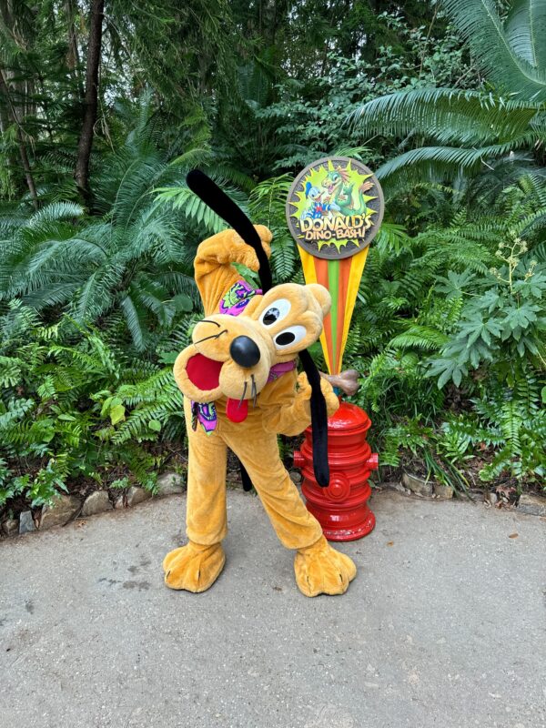 Pluto at Donald's Dino-Bash