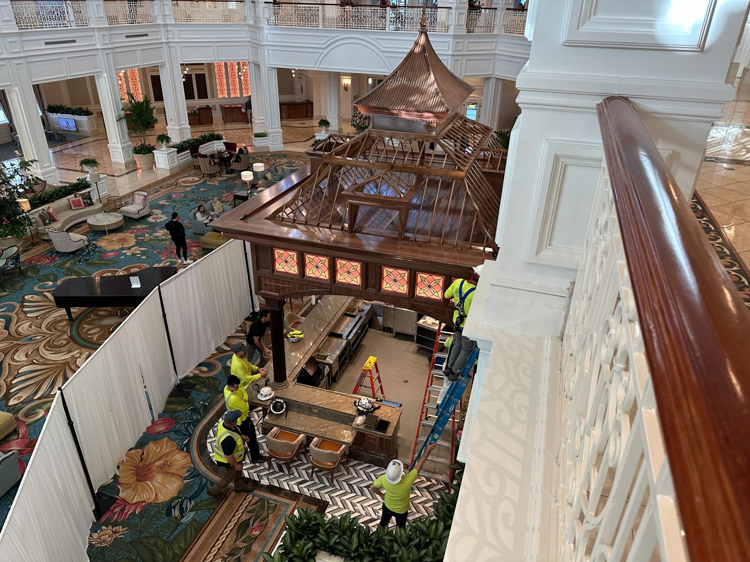 The new bar in the lobby of Disney's Grand Floridian Resort
