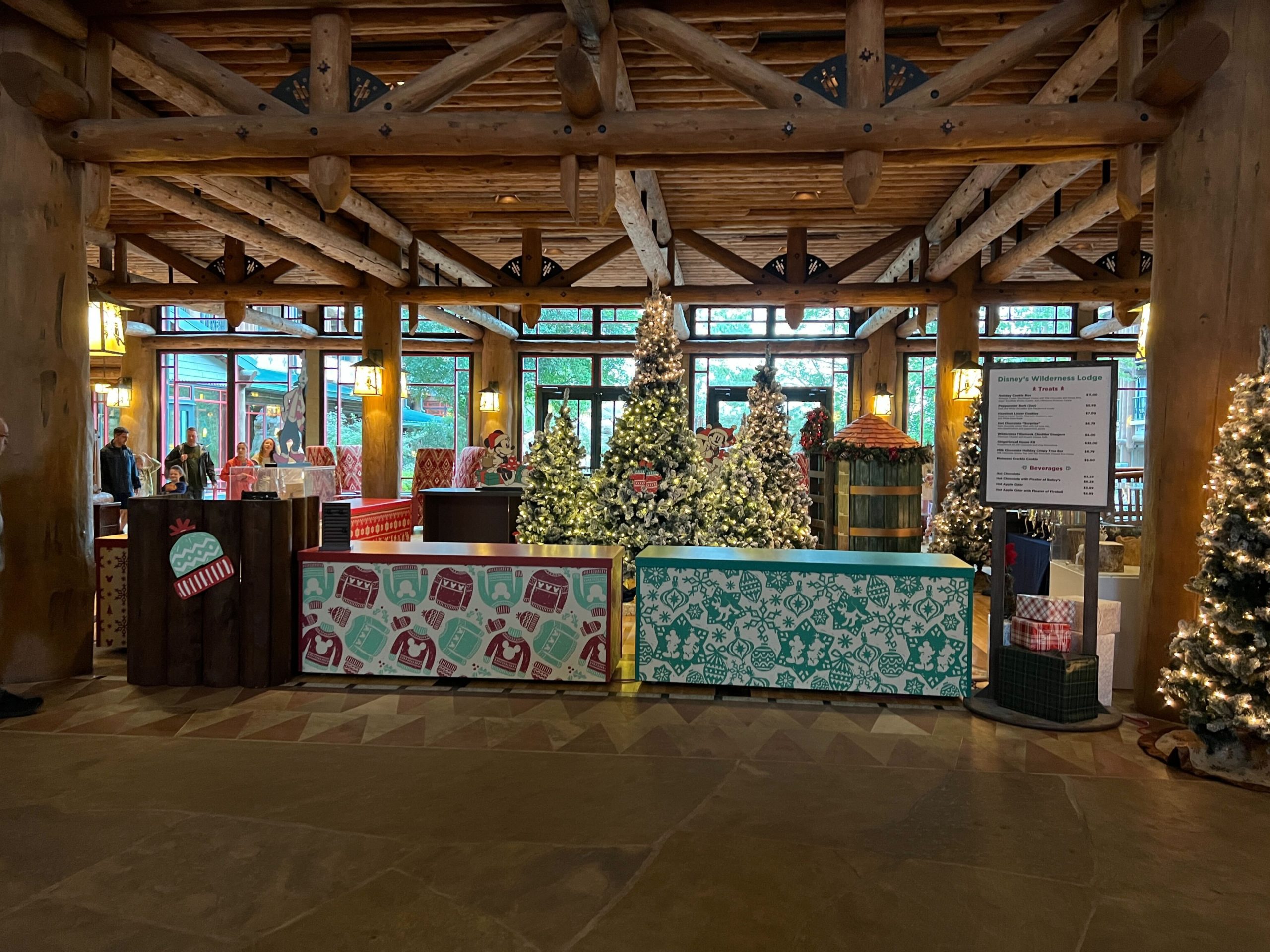 wilderness lodge holiday treat stand