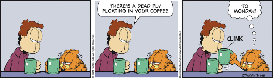 Garfield Comic Strip for January 18, 2021 