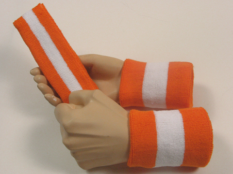 light_orange_white_2color_striped_sweatbands_set.jpg