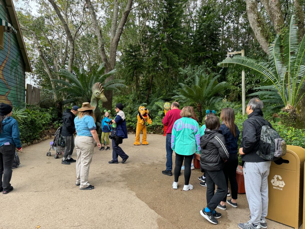 Pluto meet and greet behind Chester & Hester's