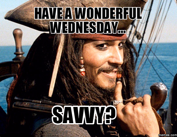 Image result for captain jack sparrow wednesdays  meme