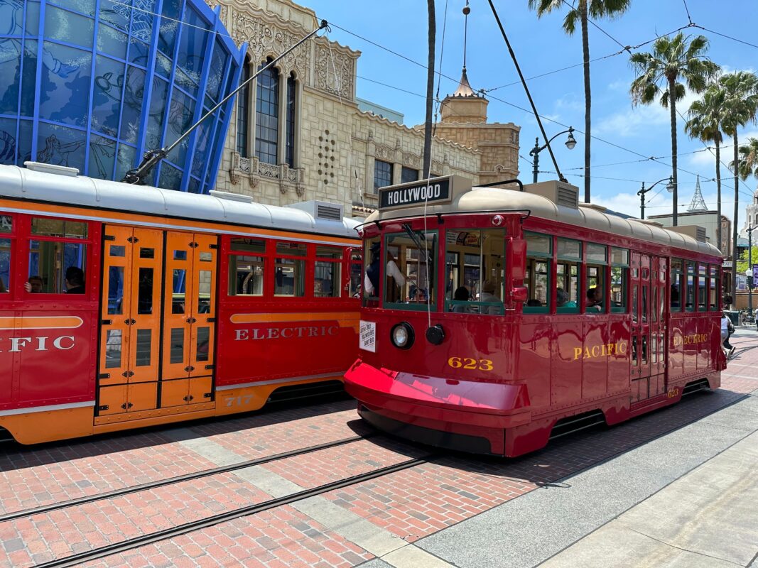dca red trolley cars 13