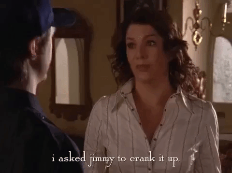 Image result for crank it up gif
