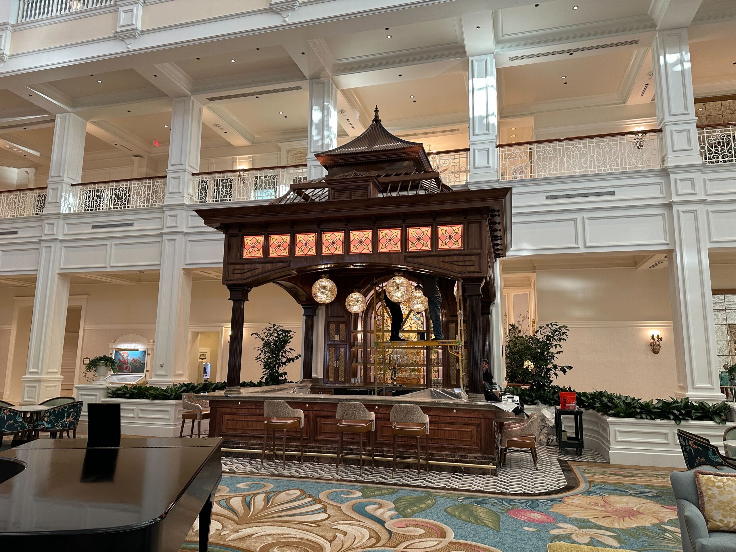 Maintenance Work on Grand Floridian's Perch Lobby Bar
