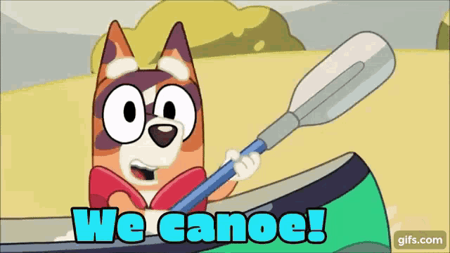 Bluey Bingo GIF - Bluey Bingo Canoe - Discover & Share GIFs