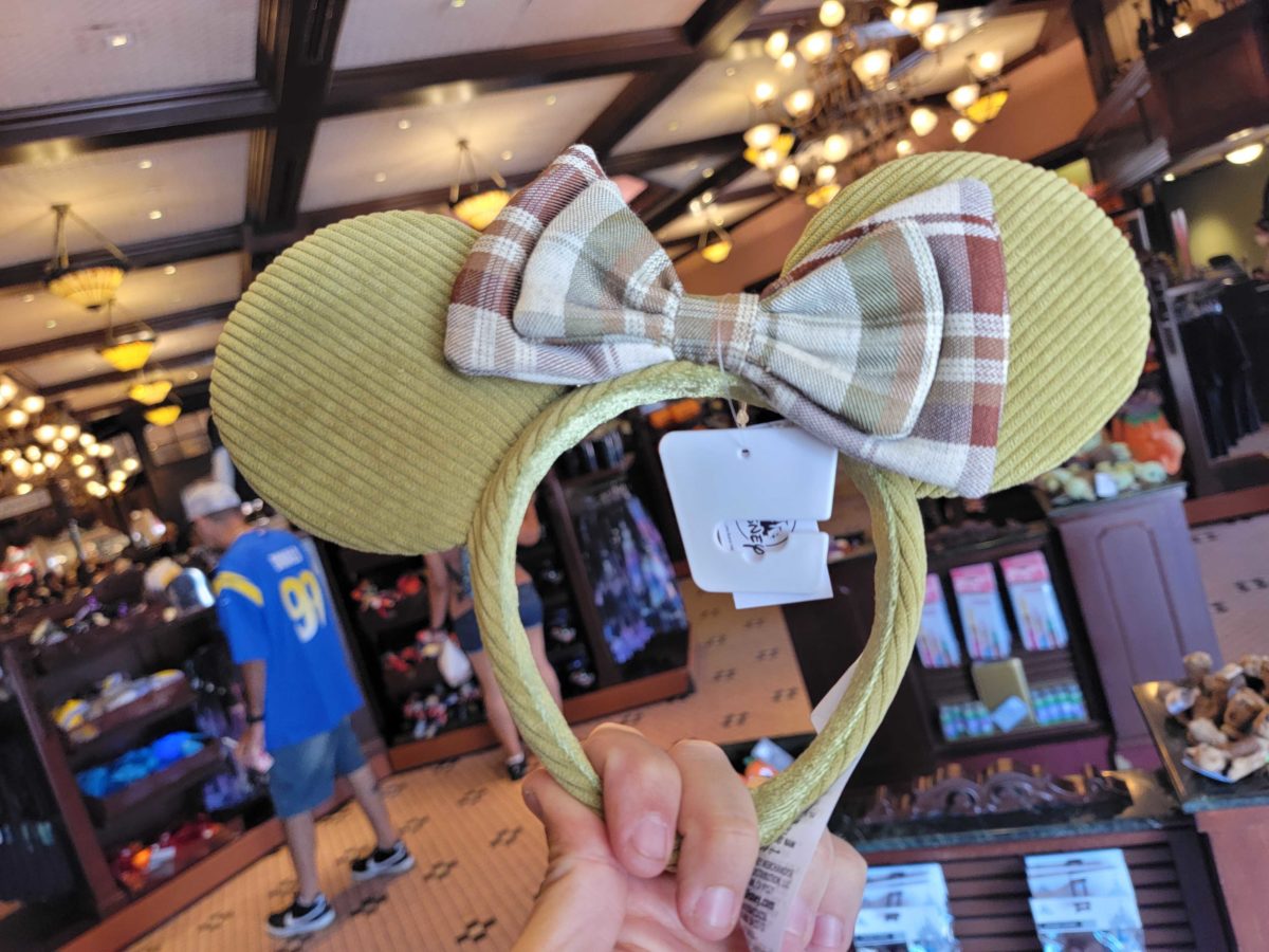 pear plaid minnie ear headband dl 2