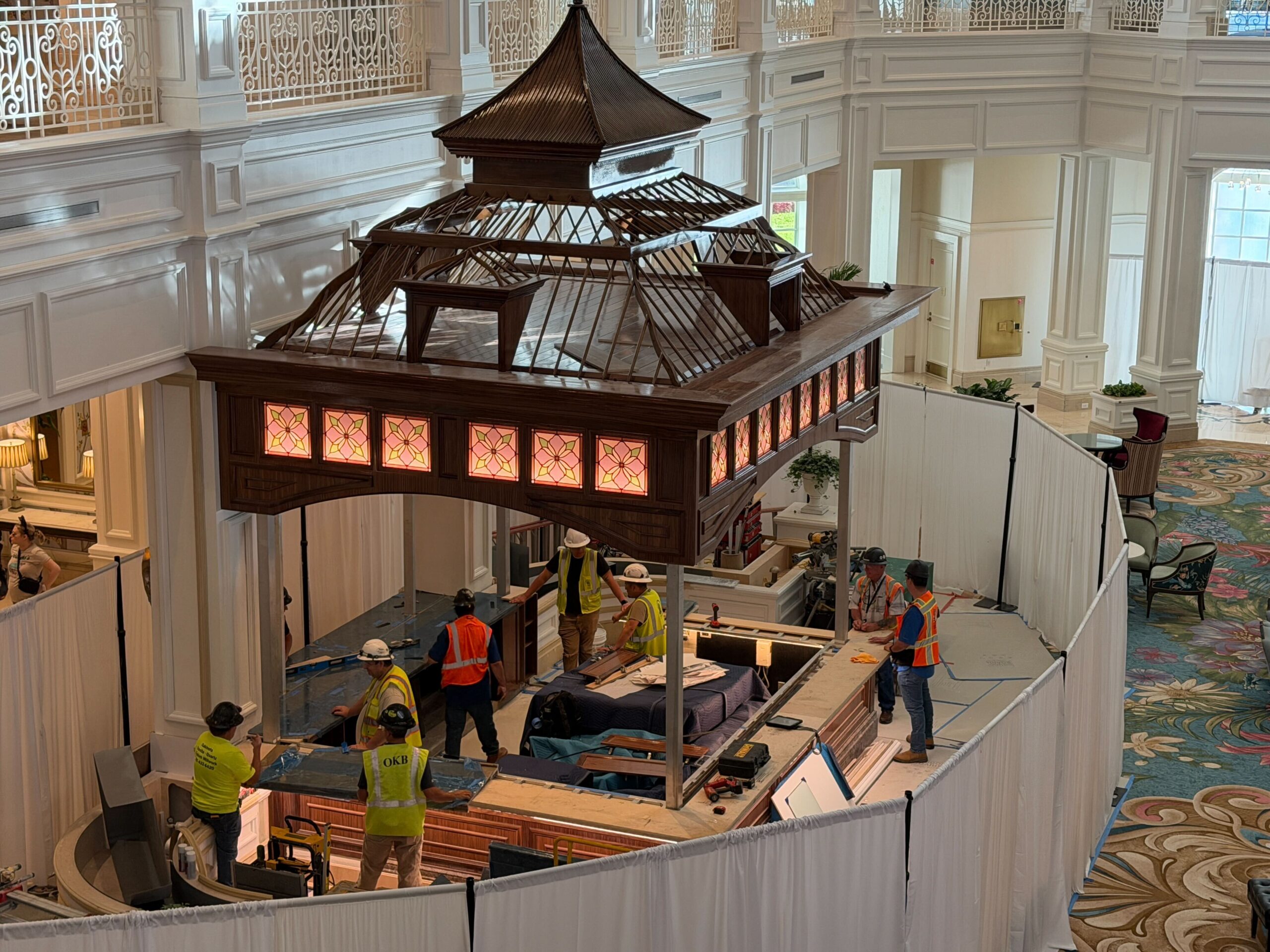 Grand Floridian Lobby Construction  Grand Floridian Lobby Construction