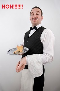 Image result for rude french waiter meme