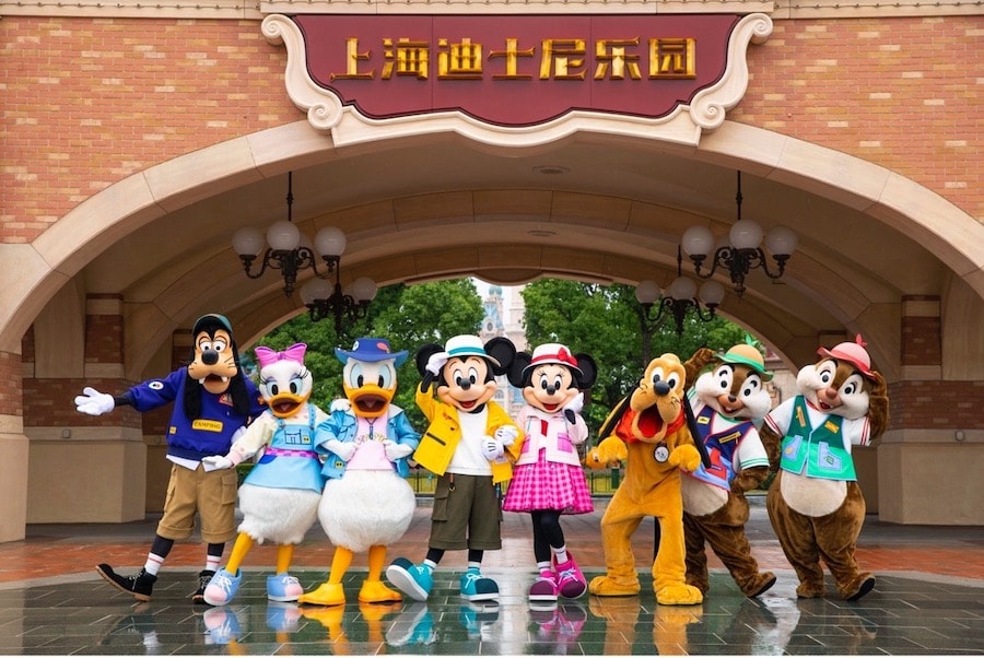 Mickey Mouse and Friends at Shanghai Disneyland Reopening