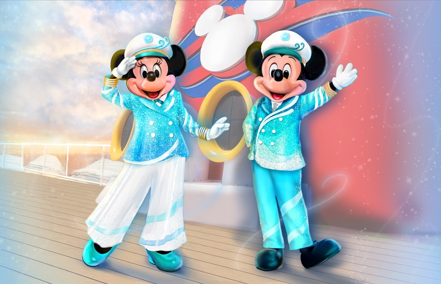 New outfits for Mickey and Minnie for the Silver Anniversary at Sea. New outfits for Mickey and Minnie for the Silver Anniversary at Sea.