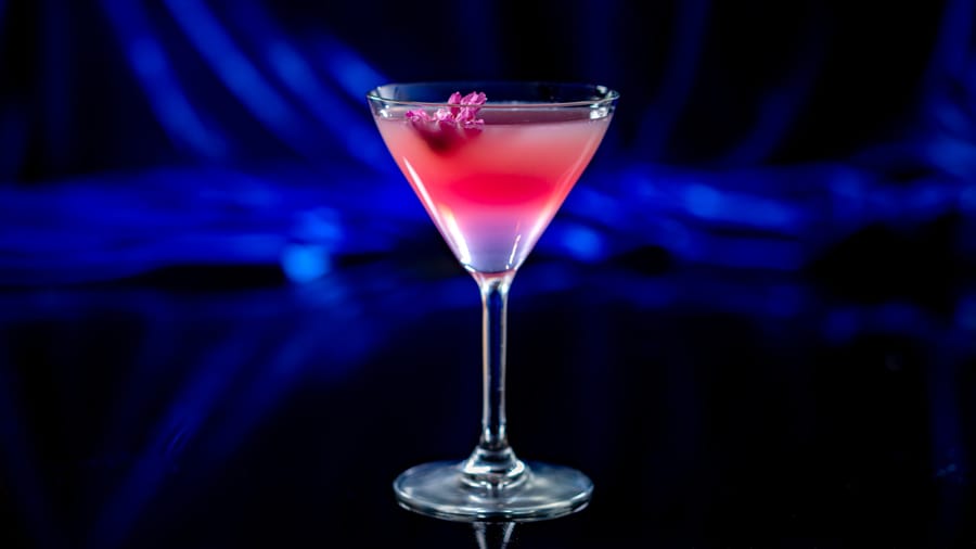 Disney 100 Cocktail at Lamplight Lounge in Disney California Adventure Disney 100 Cocktail at Lamplight Lounge in Disney California Adventure