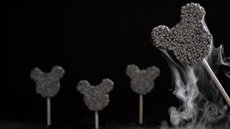 Mickey-shaped Liquid Nitro Cake  Mickey-shaped Liquid Nitro Cake