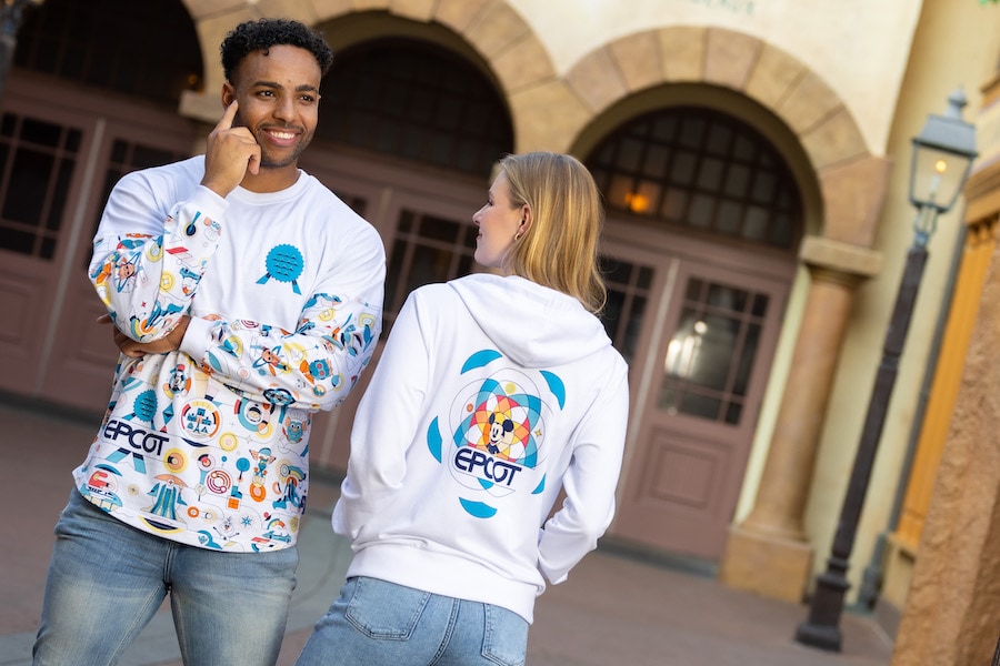 EPCOT Reimagined Zip Hoodie, featuring the EPCOT logo EPCOT Reimagined Zip Hoodie, featuring the EPCOT logo