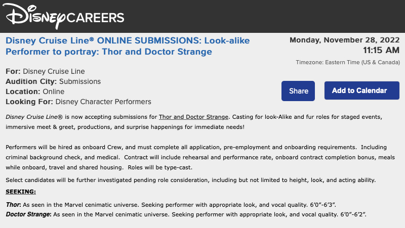 DCL Auditions Thor Dr Strange 20221128 DCL Auditions Thor Dr Strange 20221128