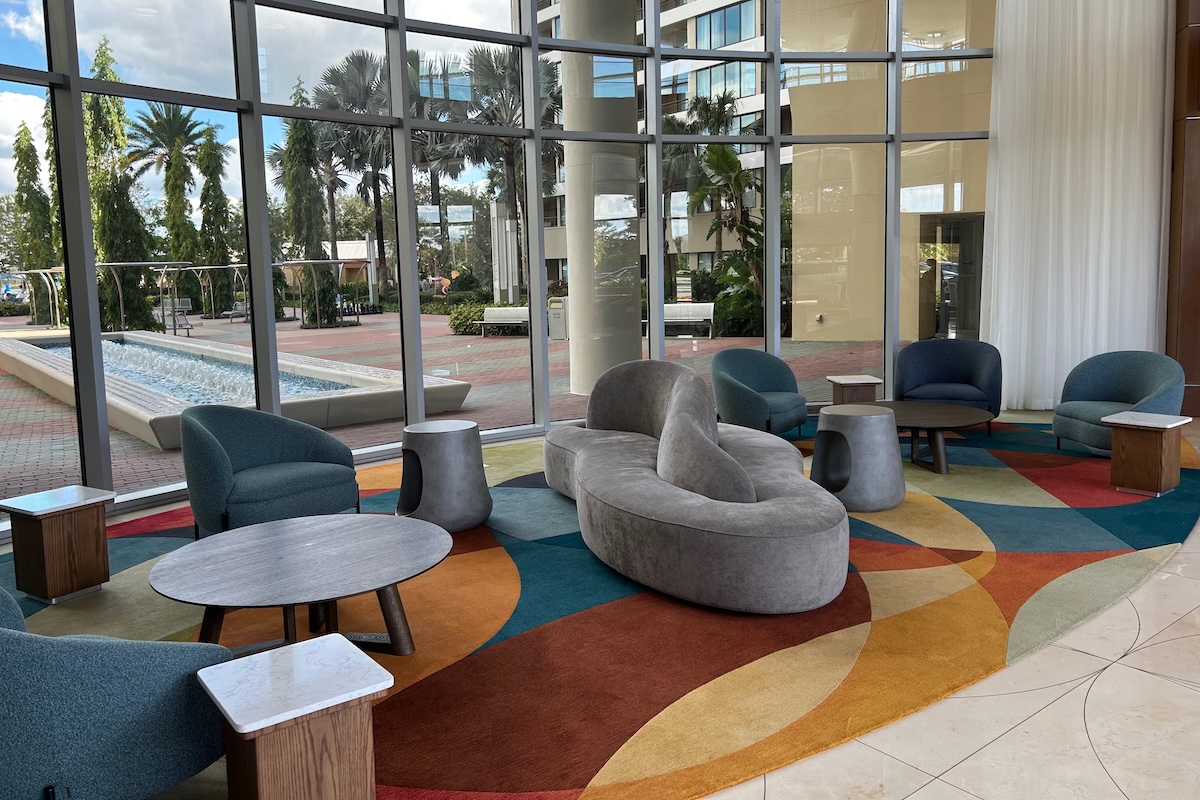 Disneys Bay Lake Tower Exterior Lobby Seating 2 Disneys Bay Lake Tower Exterior Lobby Seating 2
