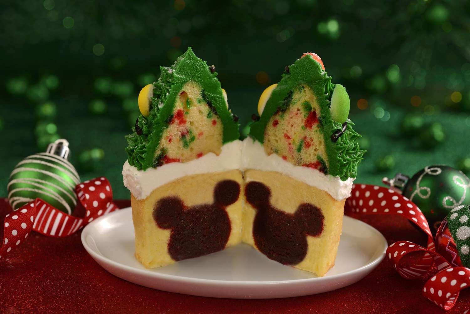 Hidden Mickey Red Velvet Cupcake