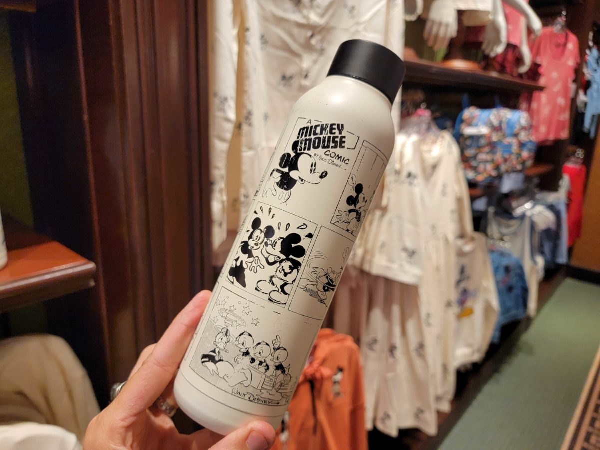 Mickey Mouse comic strip water bottle front 1