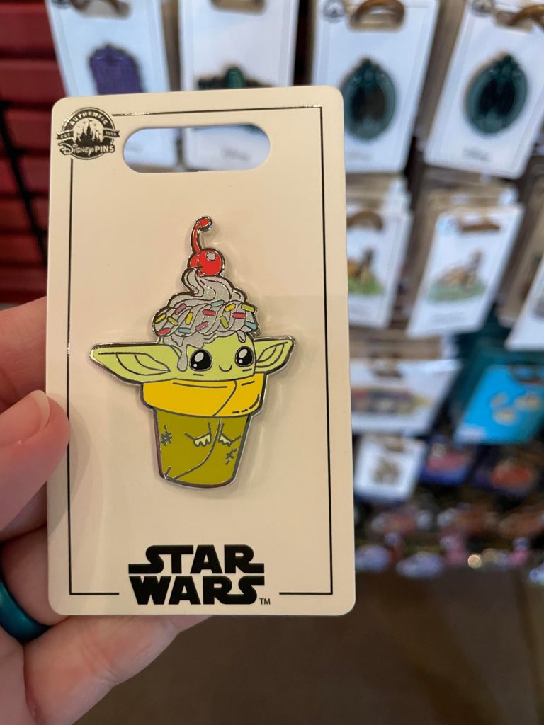 Baby Yoda Ice Cream Pin