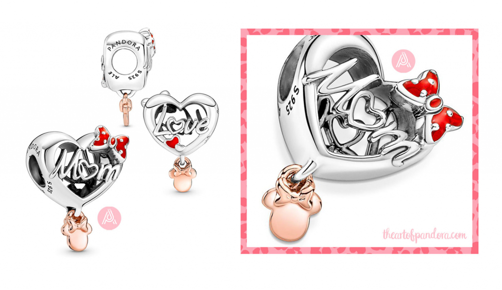 781142C01 Disney x Pandora minnie mouse mum heart charm mothers day 2022 781142C01 Disney x Pandora minnie mouse mum heart charm mothers day 2022