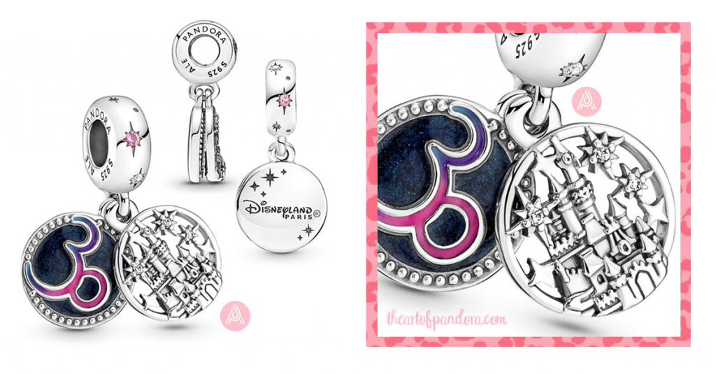 791674C01 Pandora Disneyland Paris 30th Anniversary Dangle Charm Summer 2022 791674C01 Pandora Disneyland Paris 30th Anniversary Dangle Charm Summer 2022