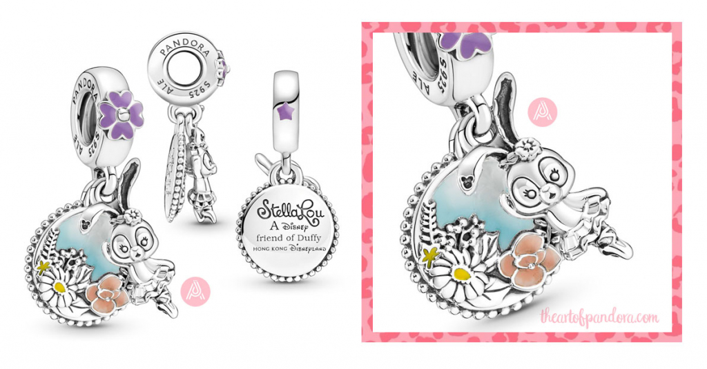 792032C01 Pandora Disney Parks Stella Lou dangle charm summer 2022 792032C01 Pandora Disney Parks Stella Lou dangle charm summer 2022