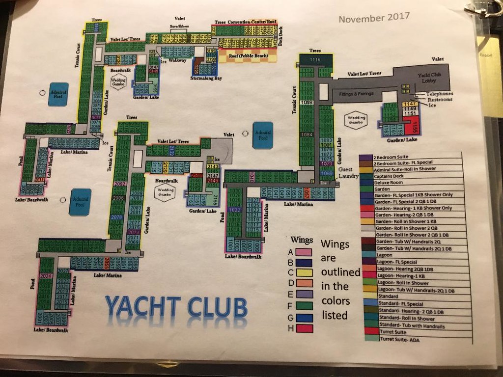 disney yacht club water view room map